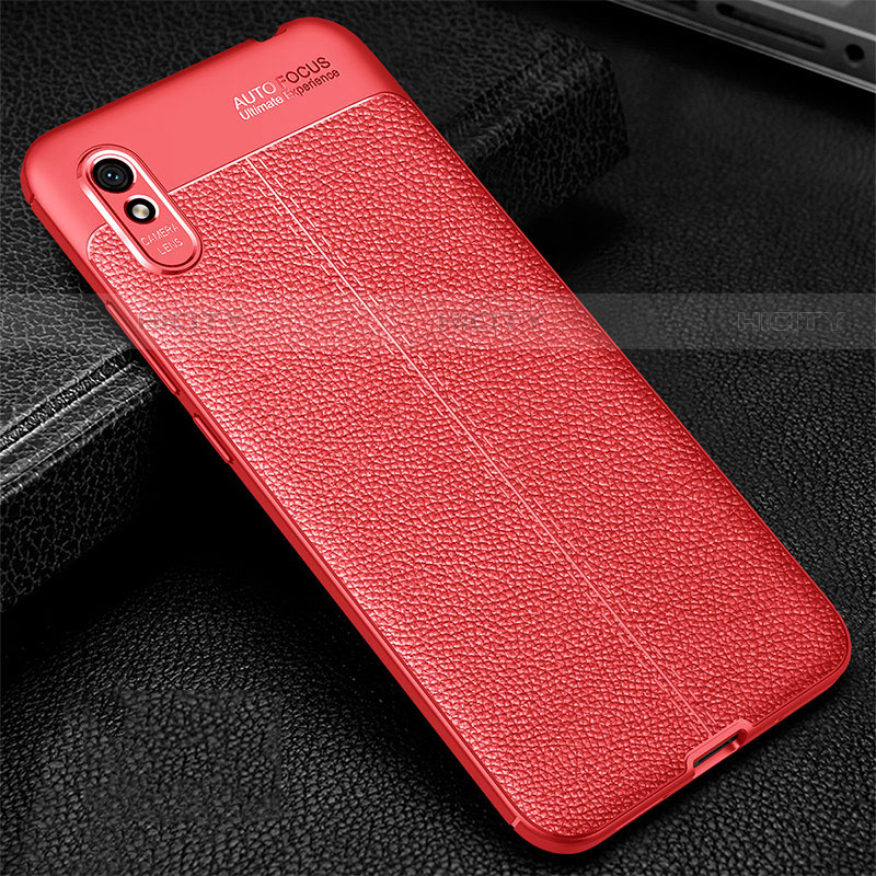 Silikon Hülle Handyhülle Gummi Schutzhülle Flexible Leder Tasche H02 für Xiaomi Redmi 9A groß