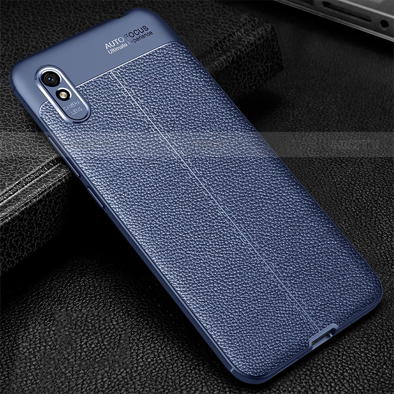 Silikon Hülle Handyhülle Gummi Schutzhülle Flexible Leder Tasche H02 für Xiaomi Redmi 9A groß