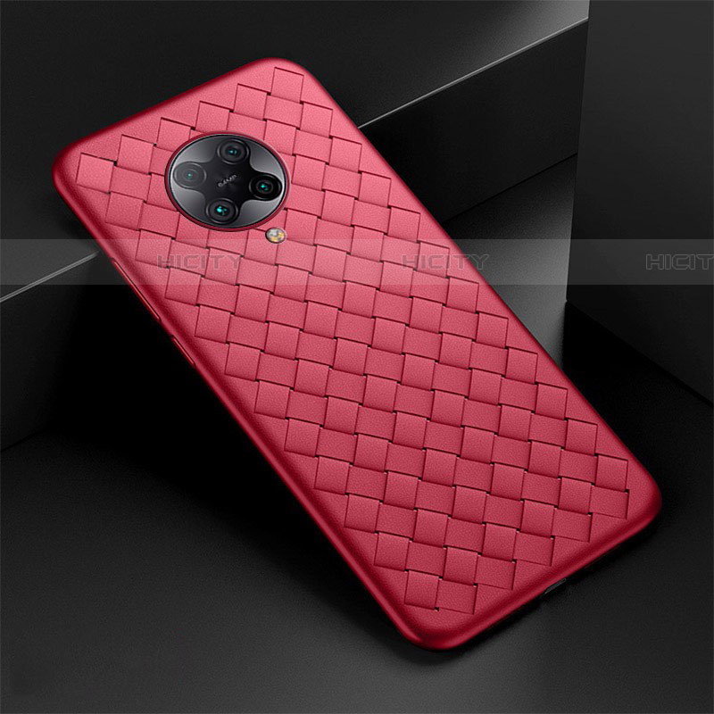 Silikon Hülle Handyhülle Gummi Schutzhülle Flexible Leder Tasche H02 für Xiaomi Redmi K30 Pro 5G Rot