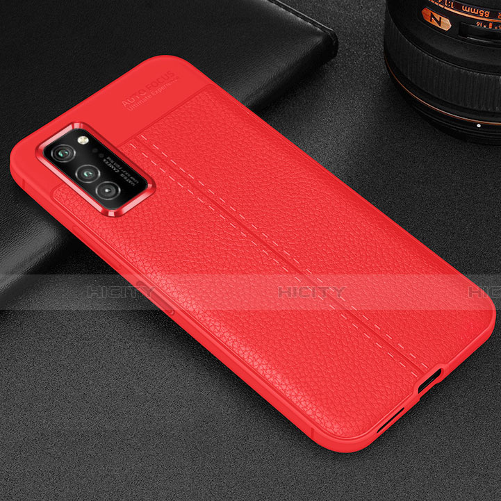 Silikon Hülle Handyhülle Gummi Schutzhülle Flexible Leder Tasche H05 für Huawei Honor V30 Pro 5G Rot