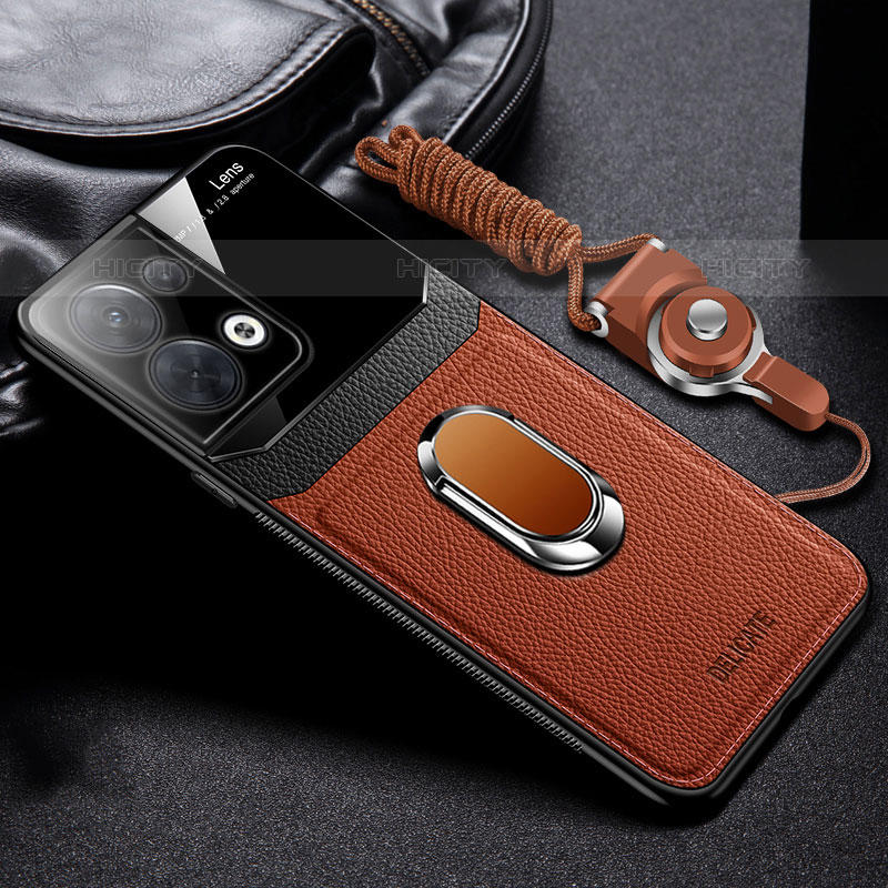 Silikon Hülle Handyhülle Gummi Schutzhülle Flexible Leder Tasche mit Magnetisch FL1 für Oppo Reno8 Pro+ Plus 5G groß
