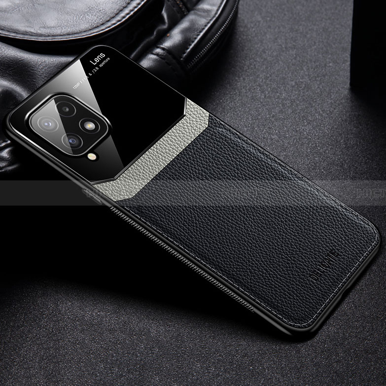 Silikon Hülle Handyhülle Gummi Schutzhülle Flexible Leder Tasche mit Magnetisch FL1 für Samsung Galaxy A22 4G