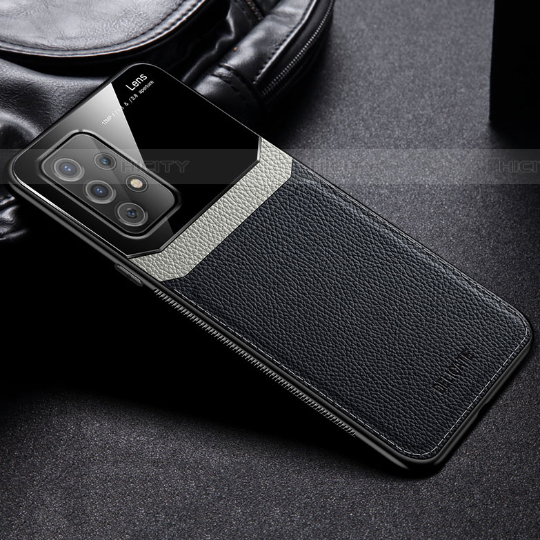 Silikon Hülle Handyhülle Gummi Schutzhülle Flexible Leder Tasche mit Magnetisch FL1 für Samsung Galaxy A52 4G