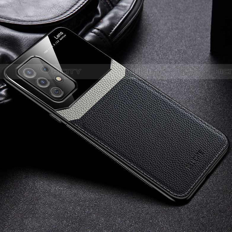 Silikon Hülle Handyhülle Gummi Schutzhülle Flexible Leder Tasche mit Magnetisch FL1 für Samsung Galaxy A72 5G