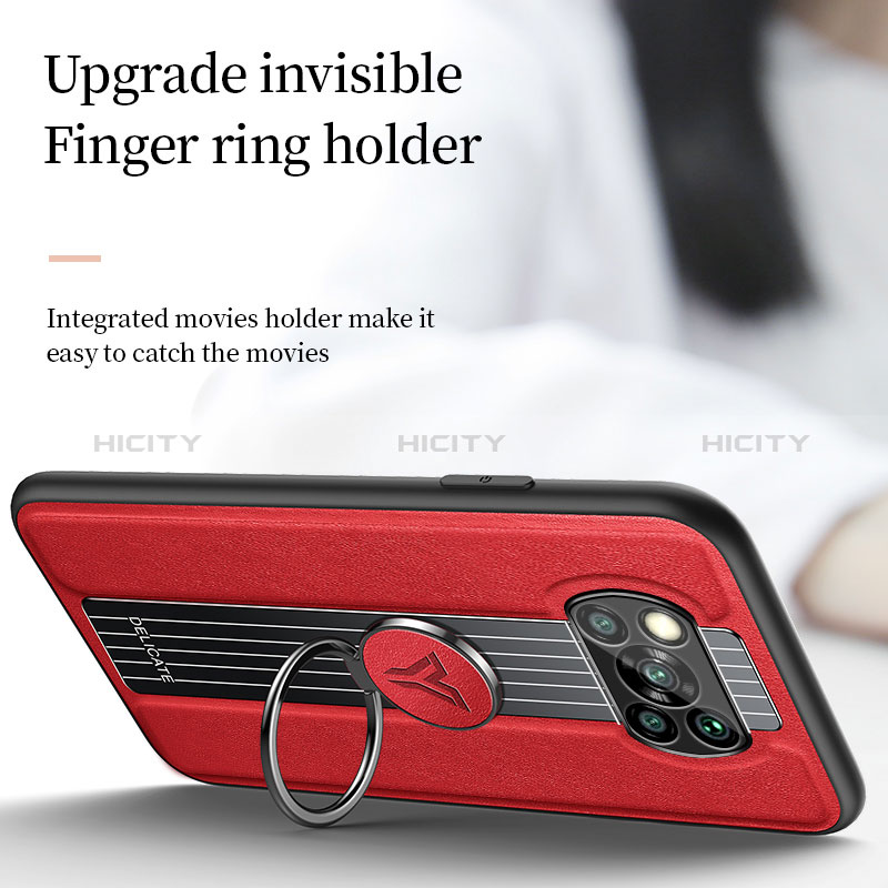 Silikon Hülle Handyhülle Gummi Schutzhülle Flexible Leder Tasche mit Magnetisch FL1 für Xiaomi Poco X3 NFC