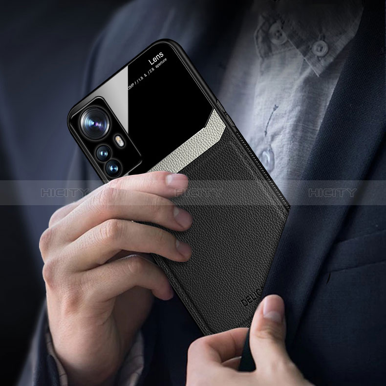 Silikon Hülle Handyhülle Gummi Schutzhülle Flexible Leder Tasche mit Magnetisch FL2 für Xiaomi Mi 12T 5G groß
