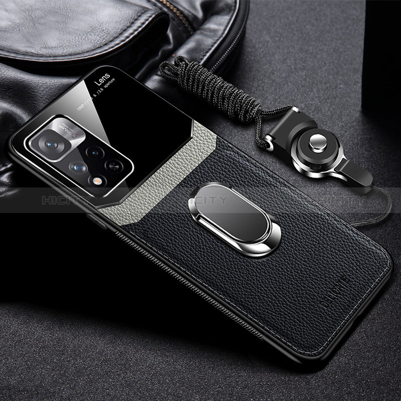 Silikon Hülle Handyhülle Gummi Schutzhülle Flexible Leder Tasche mit Magnetisch FL2 für Xiaomi Redmi Note 11 Pro+ Plus 5G groß