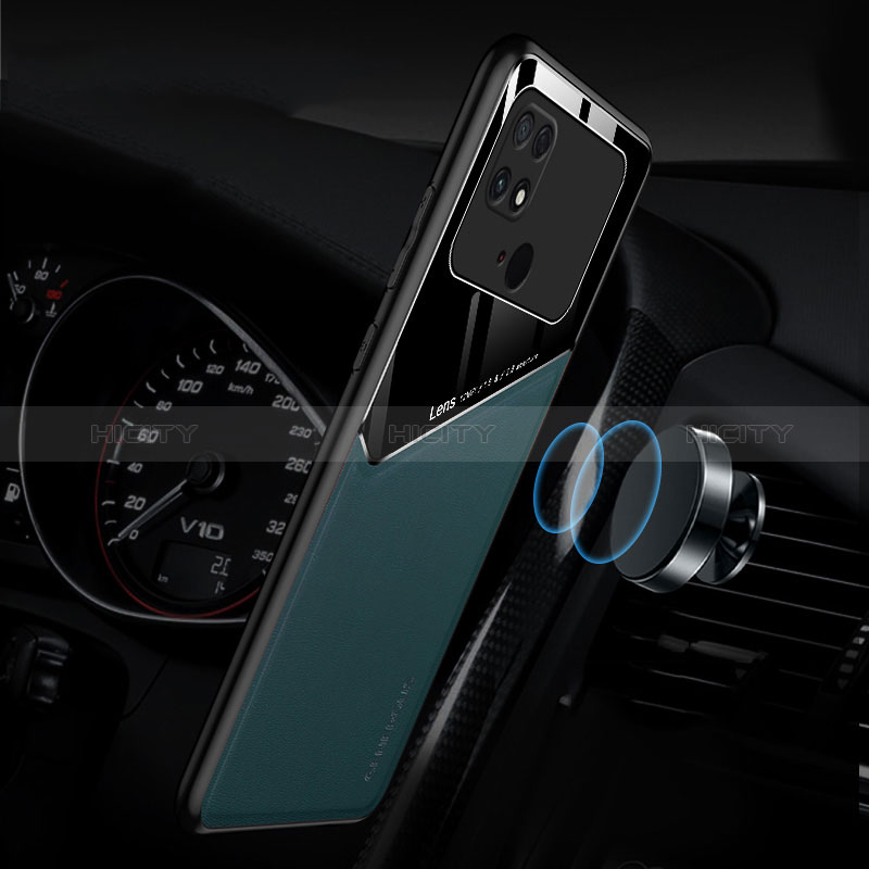 Silikon Hülle Handyhülle Gummi Schutzhülle Flexible Leder Tasche mit Magnetisch für Xiaomi Poco C40