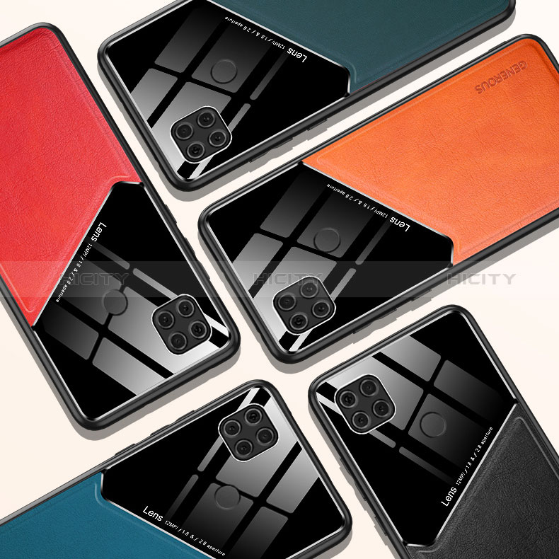 Silikon Hülle Handyhülle Gummi Schutzhülle Flexible Leder Tasche mit Magnetisch für Xiaomi Redmi 9C