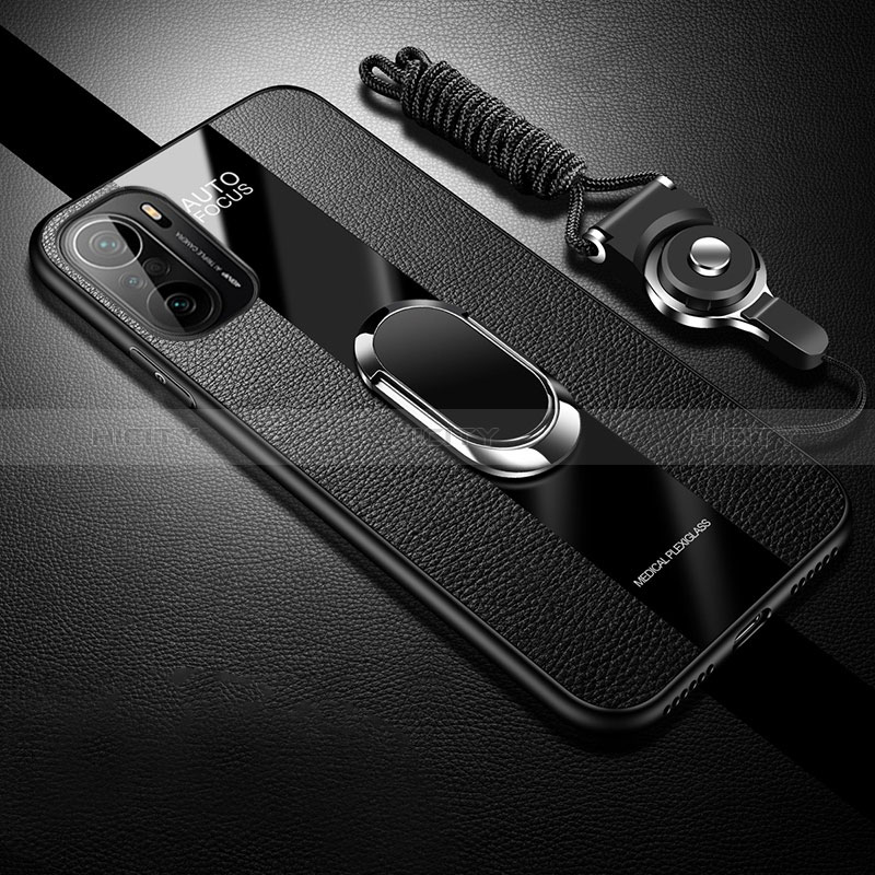 Silikon Hülle Handyhülle Gummi Schutzhülle Flexible Leder Tasche mit Magnetisch S01 für Xiaomi Mi 11i 5G groß