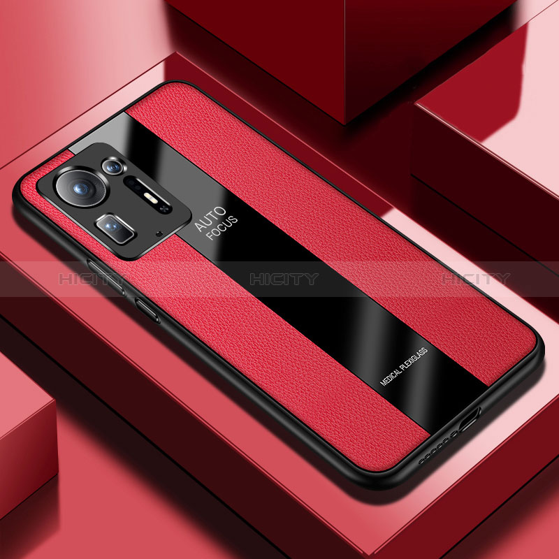 Silikon Hülle Handyhülle Gummi Schutzhülle Flexible Leder Tasche PB2 für Xiaomi Mi Mix 4 5G Rot