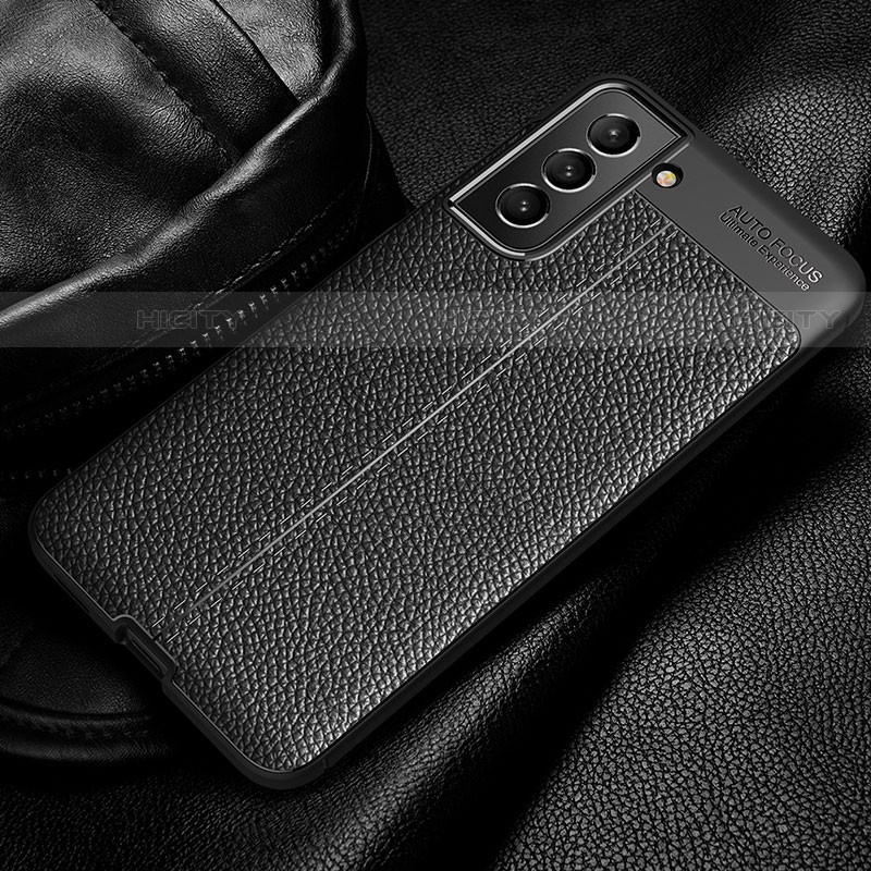 Silikon Hülle Handyhülle Gummi Schutzhülle Flexible Leder Tasche Q01 für Samsung Galaxy S21 5G
