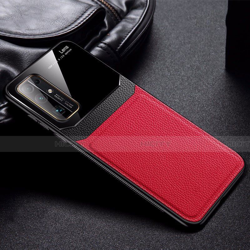 Silikon Hülle Handyhülle Gummi Schutzhülle Flexible Leder Tasche S01 für Huawei Honor 30 Rot