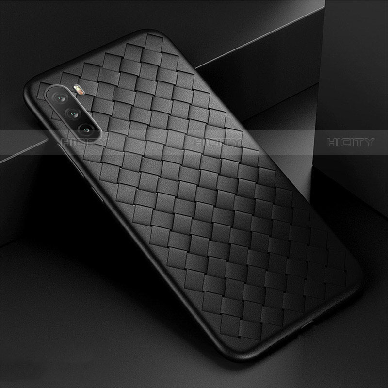 Silikon Hülle Handyhülle Gummi Schutzhülle Flexible Leder Tasche S01 für Huawei Mate 40 Lite 5G Schwarz