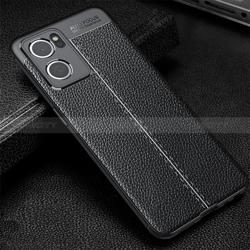 Silikon Hülle Handyhülle Gummi Schutzhülle Flexible Leder Tasche S01 für OnePlus Nord CE 2 5G Schwarz