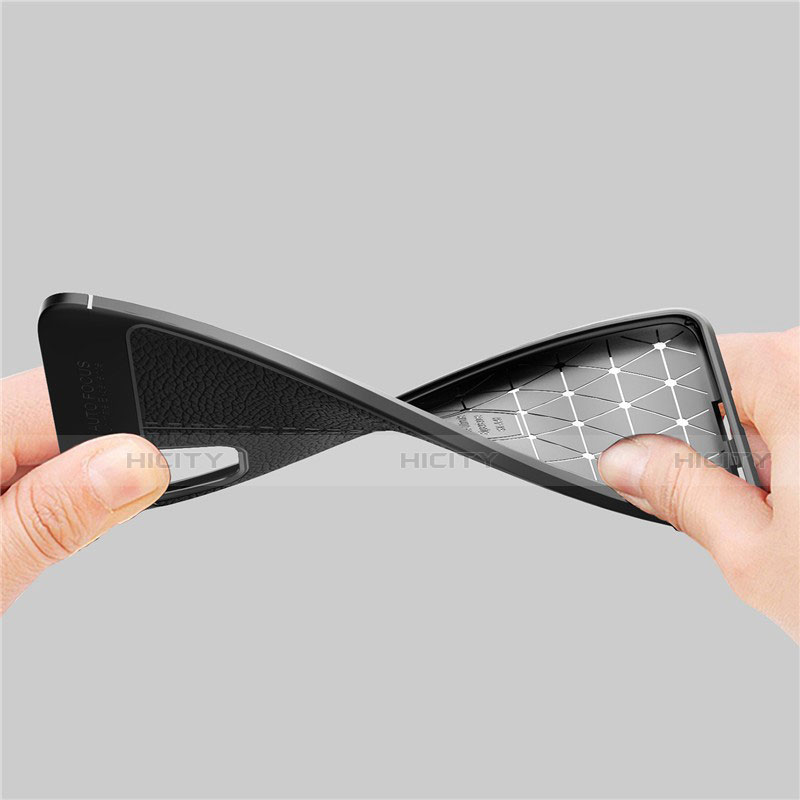 Silikon Hülle Handyhülle Gummi Schutzhülle Flexible Leder Tasche S01 für Samsung Galaxy A41 groß