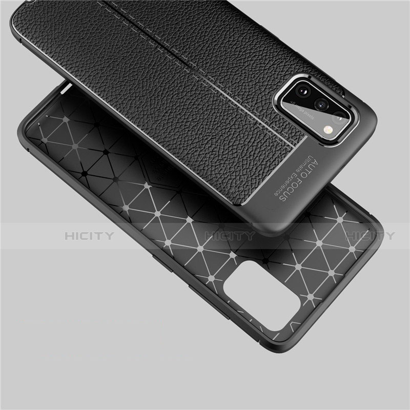 Silikon Hülle Handyhülle Gummi Schutzhülle Flexible Leder Tasche S01 für Samsung Galaxy A41 groß