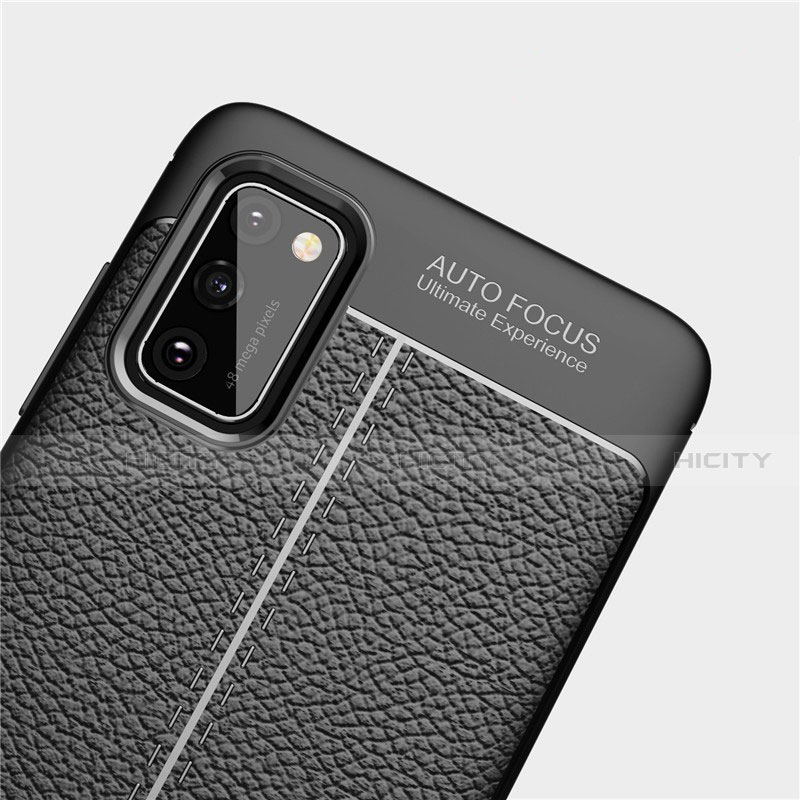 Silikon Hülle Handyhülle Gummi Schutzhülle Flexible Leder Tasche S01 für Samsung Galaxy A41 groß