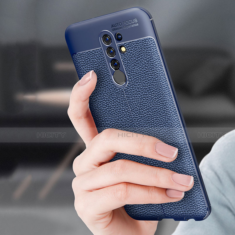 Silikon Hülle Handyhülle Gummi Schutzhülle Flexible Leder Tasche S01 für Xiaomi Redmi 9