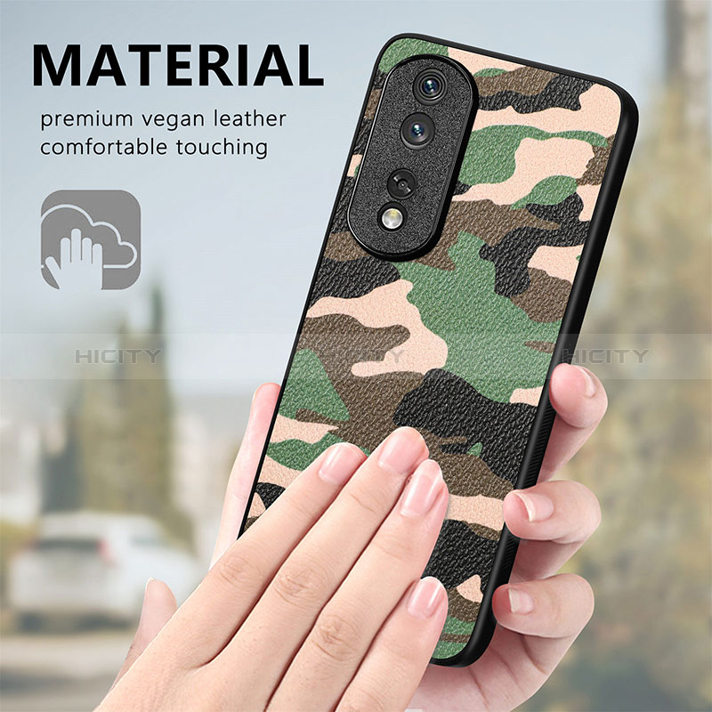 Silikon Hülle Handyhülle Gummi Schutzhülle Flexible Leder Tasche S01D für Huawei Honor 80 Pro 5G