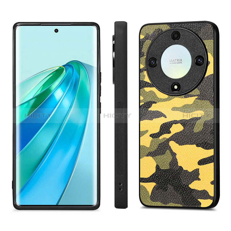 Silikon Hülle Handyhülle Gummi Schutzhülle Flexible Leder Tasche S01D für Huawei Honor X9a 5G groß