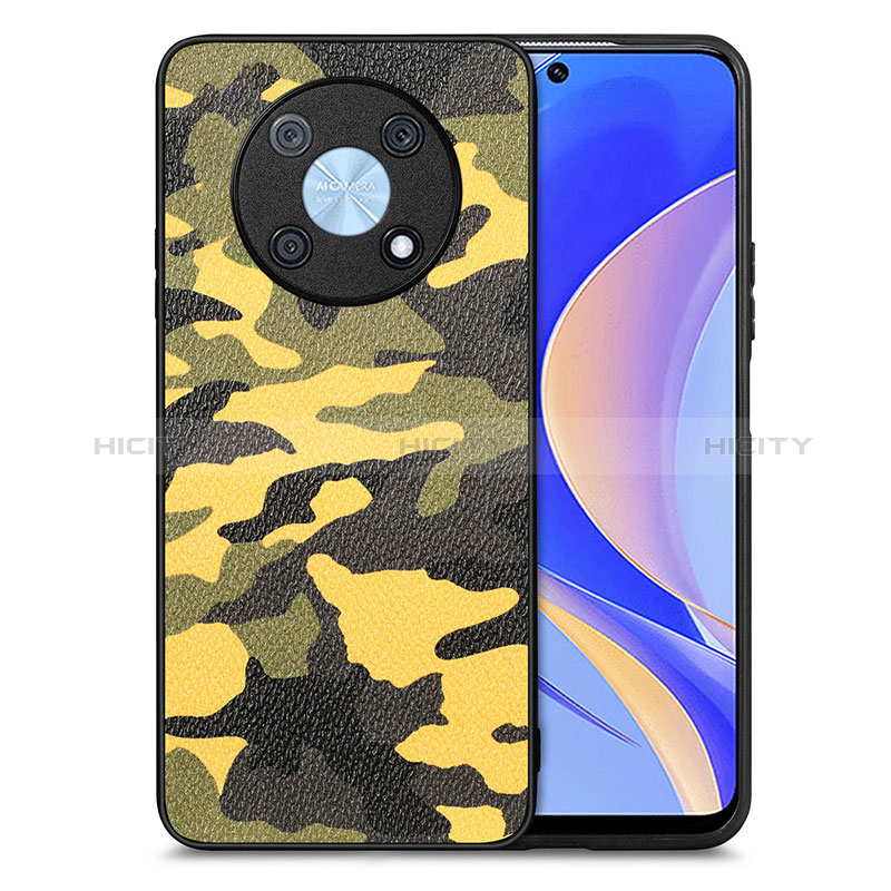 Silikon Hülle Handyhülle Gummi Schutzhülle Flexible Leder Tasche S01D für Huawei Nova Y90