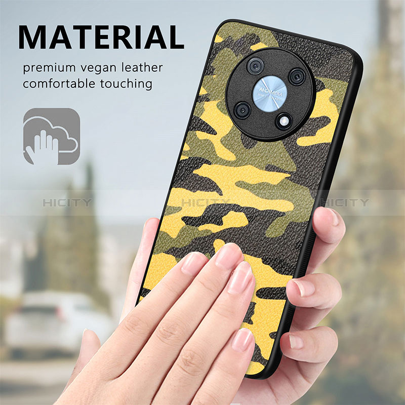 Silikon Hülle Handyhülle Gummi Schutzhülle Flexible Leder Tasche S01D für Huawei Nova Y90 groß