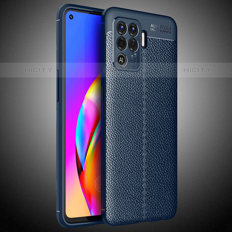 Silikon Hülle Handyhülle Gummi Schutzhülle Flexible Leder Tasche S02 für Oppo F19 Pro