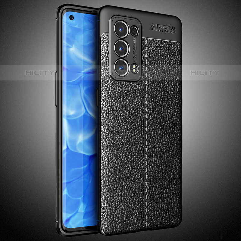 Silikon Hülle Handyhülle Gummi Schutzhülle Flexible Leder Tasche S02 für Oppo Reno6 Pro+ Plus 5G