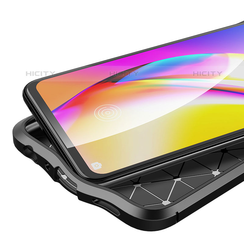 Silikon Hülle Handyhülle Gummi Schutzhülle Flexible Leder Tasche S02 für Oppo Reno6 Z 5G groß