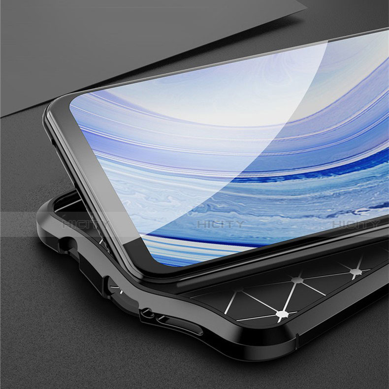 Silikon Hülle Handyhülle Gummi Schutzhülle Flexible Leder Tasche S02 für Xiaomi Poco M2 Pro