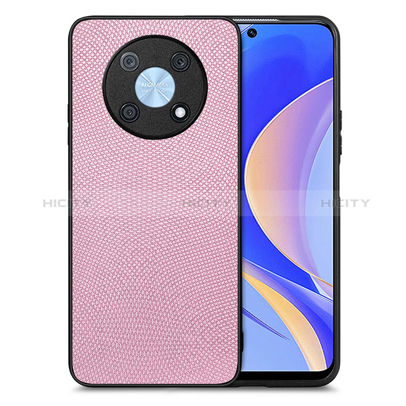 Silikon Hülle Handyhülle Gummi Schutzhülle Flexible Leder Tasche S02D für Huawei Nova Y90