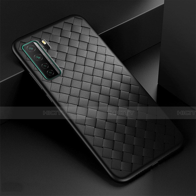 Silikon Hülle Handyhülle Gummi Schutzhülle Flexible Leder Tasche S03 für Huawei Nova 7 SE 5G