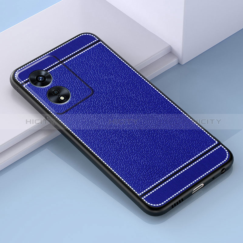 Silikon Hülle Handyhülle Gummi Schutzhülle Flexible Leder Tasche S03 für Oppo A1 Pro 5G