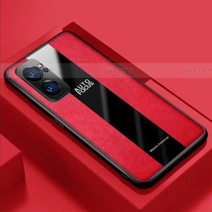 Silikon Hülle Handyhülle Gummi Schutzhülle Flexible Leder Tasche S03 für Oppo Reno7 Pro 5G Rot