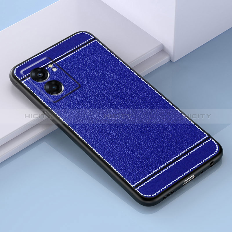 Silikon Hülle Handyhülle Gummi Schutzhülle Flexible Leder Tasche S03 für Realme Q5i 5G