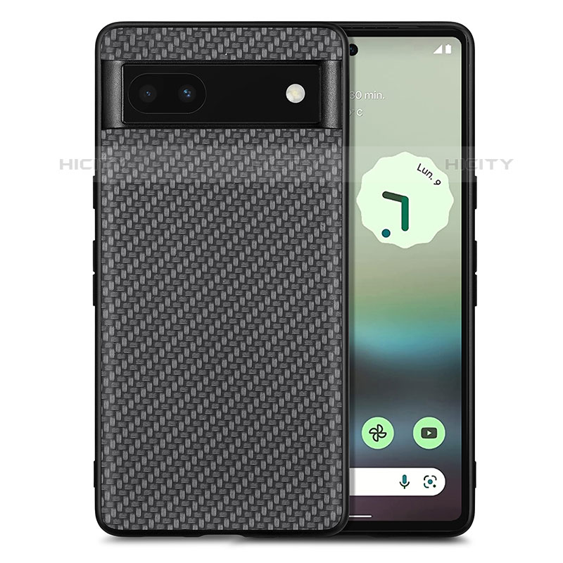 Silikon Hülle Handyhülle Gummi Schutzhülle Flexible Leder Tasche S03D für Google Pixel 6a 5G groß