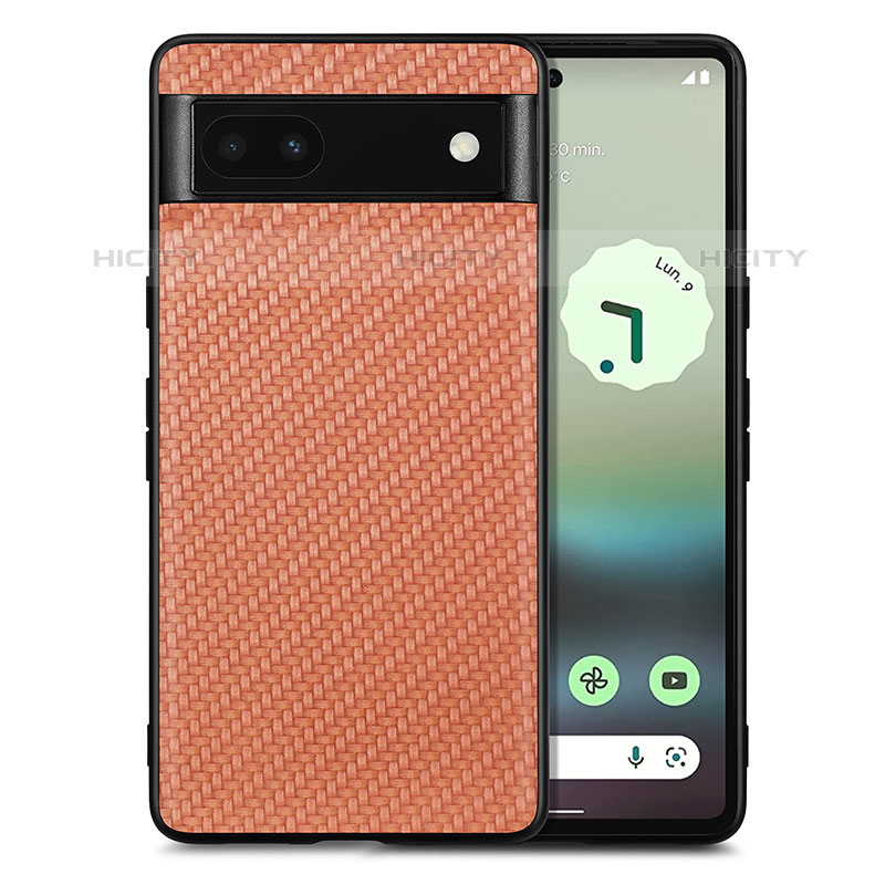 Silikon Hülle Handyhülle Gummi Schutzhülle Flexible Leder Tasche S03D für Google Pixel 6a 5G