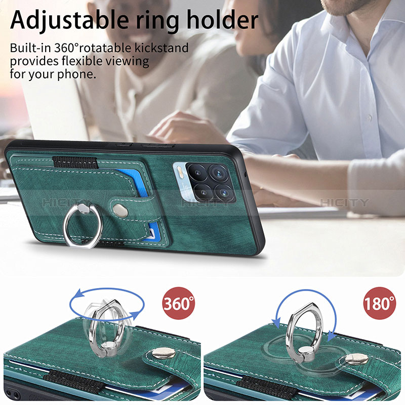 Silikon Hülle Handyhülle Gummi Schutzhülle Flexible Leder Tasche SD1 für Realme 8 Pro