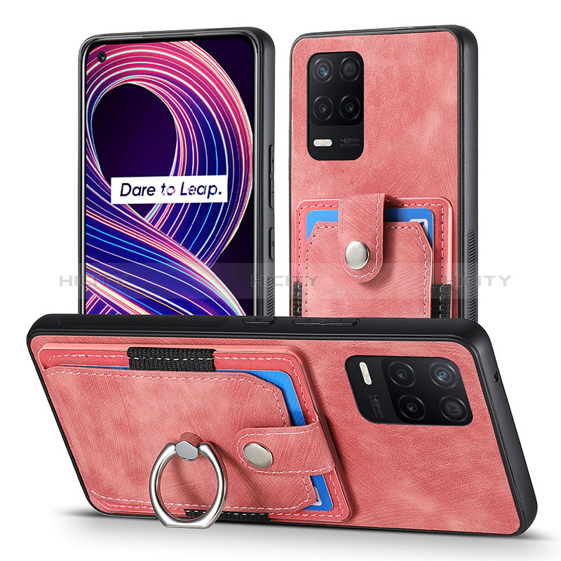 Silikon Hülle Handyhülle Gummi Schutzhülle Flexible Leder Tasche SD1 für Realme 8s 5G groß