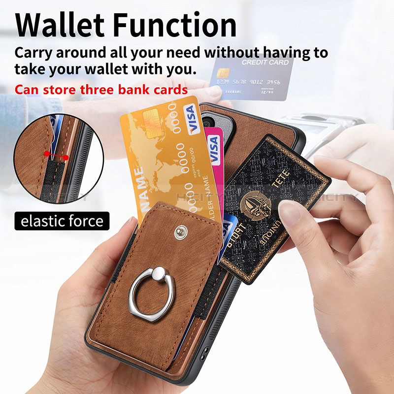 Silikon Hülle Handyhülle Gummi Schutzhülle Flexible Leder Tasche SD1 für Realme C21Y