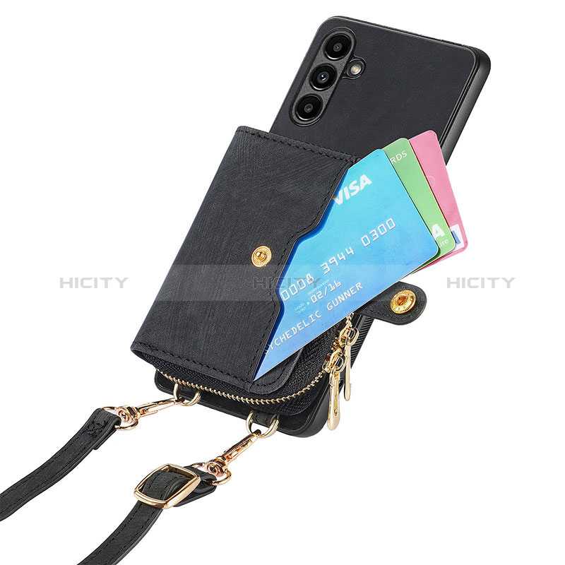 Silikon Hülle Handyhülle Gummi Schutzhülle Flexible Leder Tasche SD1 für Samsung Galaxy A54 5G groß