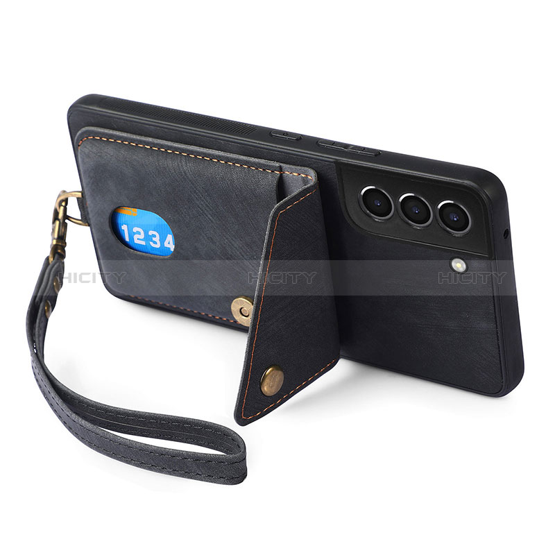 Silikon Hülle Handyhülle Gummi Schutzhülle Flexible Leder Tasche SD1 für Samsung Galaxy S22 Plus 5G