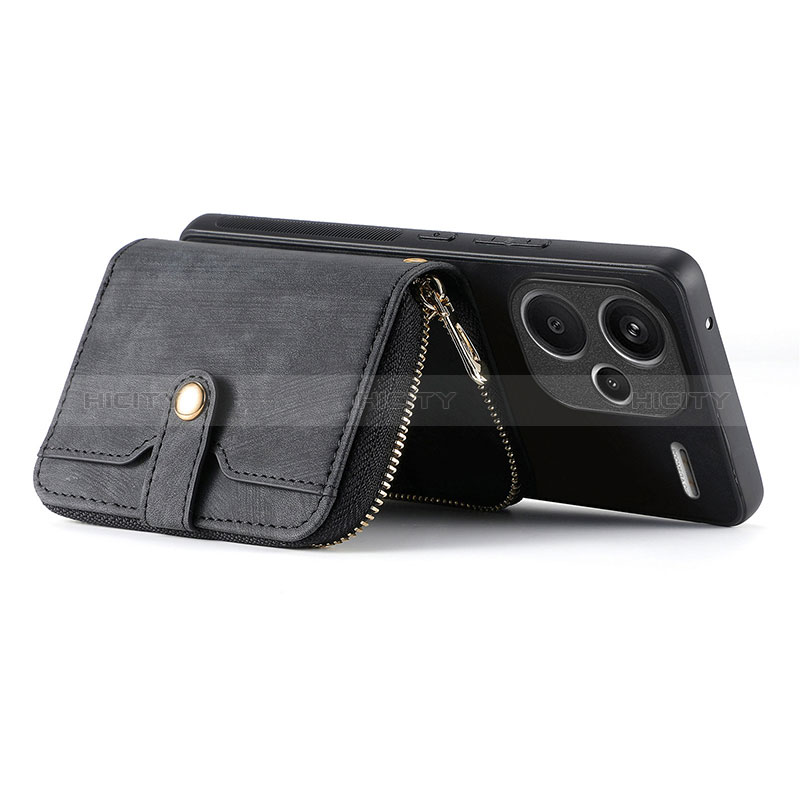 Silikon Hülle Handyhülle Gummi Schutzhülle Flexible Leder Tasche SD1 für Xiaomi Redmi Note 13 Pro+ Plus 5G groß