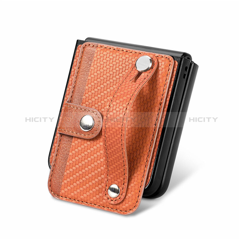 Silikon Hülle Handyhülle Gummi Schutzhülle Flexible Leder Tasche SD10 für Motorola Moto Razr 40 5G