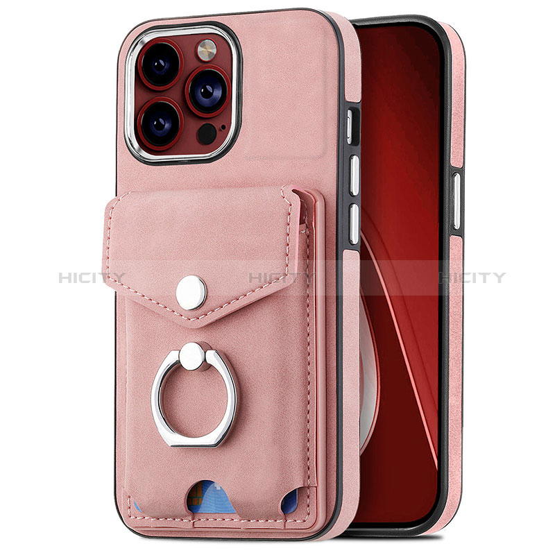 Silikon Hülle Handyhülle Gummi Schutzhülle Flexible Leder Tasche SD16 für Apple iPhone 13 Pro Rosa