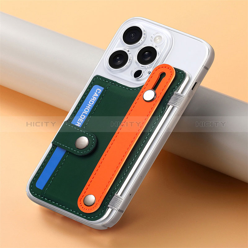 Silikon Hülle Handyhülle Gummi Schutzhülle Flexible Leder Tasche SD19 für Apple iPhone 14 Pro Grün Plus