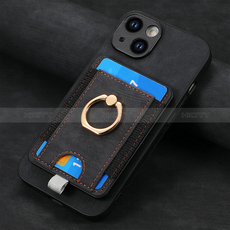 Silikon Hülle Handyhülle Gummi Schutzhülle Flexible Leder Tasche SD2 für Apple iPhone 14 Plus groß