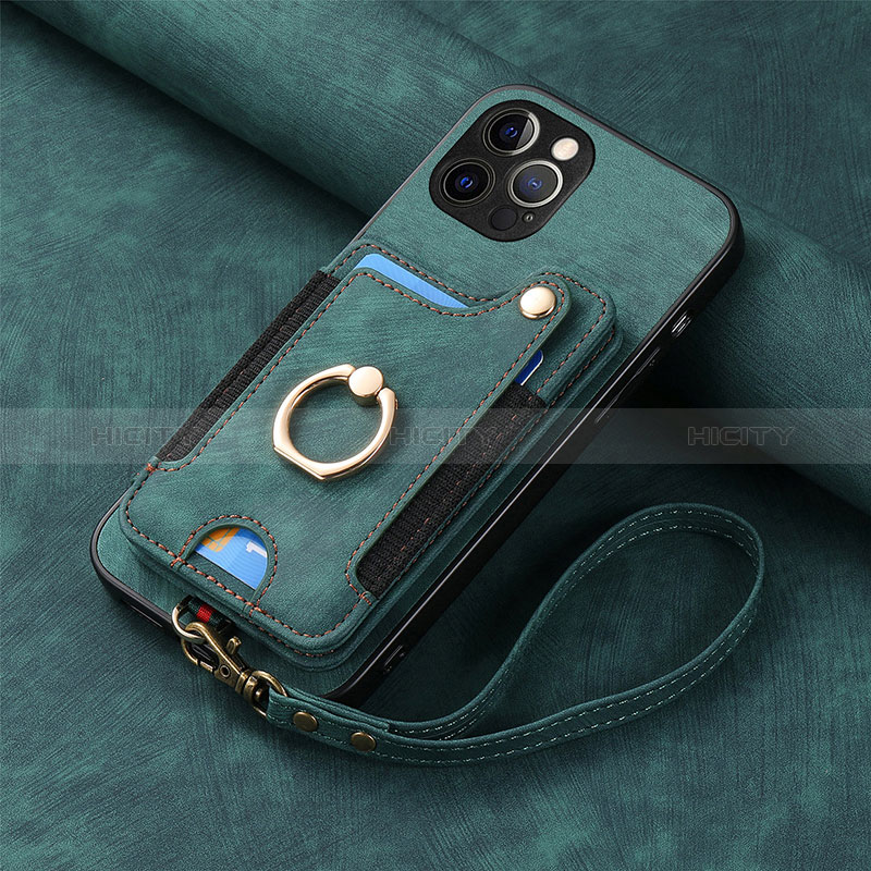 Silikon Hülle Handyhülle Gummi Schutzhülle Flexible Leder Tasche SD2 für Apple iPhone 14 Pro Max Grün