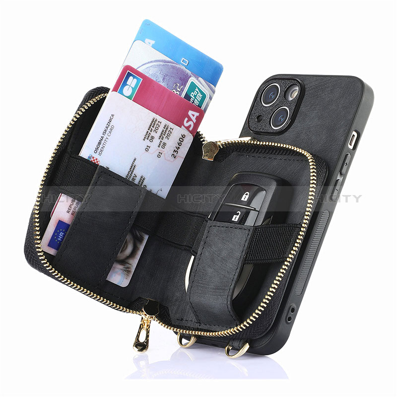 Silikon Hülle Handyhülle Gummi Schutzhülle Flexible Leder Tasche SD2 für Apple iPhone 15 Plus